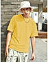 KOTTY MEN OVERSIZED SOLID ROUND NECK YELLOW T-SHIRTS