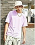 KOTTY MEN OVERSIZED SOLID ROUND NECK PURPLE T-SHIRTS