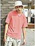 KOTTY MEN OVERSIZED SOLID ROUND NECK PINK T-SHIRTS