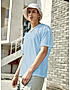 KOTTY MEN OVERSIZED SOLID ROUND NECK BLUE T-SHIRTS