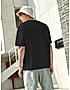 KOTTY MEN OVERSIZED SOLID ROUND NECK BLACK T-SHIRTS