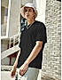 KOTTY MEN OVERSIZED SOLID ROUND NECK BLACK T-SHIRTS