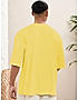 KOTTY MEN REGULAR FIT PRINTED ROUND NECK YELLOW T-SHIRTS