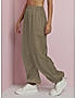 KOTTY WOMENS POLYESTER BROWN STRAIGHT FIT CASUAL PANT