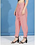 KOTTY WOMENS COTTON BLEND PINK SLIM FIT CASUAL PANT