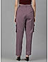 KOTTY WOMENS VISCOSE RAYON PINK STRAIGHT FIT CARGO PANT