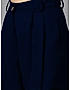 KOTTY WOMENS VISCOSE RAYON NAVY BLUE STRAIGHT FIT CASUAL PANT