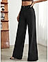 KOTTY WOMENS CASUAL WIDE LEG BLACK JEANS