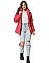 KOTTY Women Nylon Tomato Red Solid Puffer Jacket