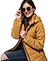 KOTTY Women Nylon Mustard Yellow Solid Puffer Jacket