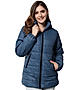 KOTTY Women Nylon Spruce Blue Solid Puffer Jacket Spruce Blue,38