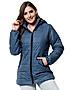 KOTTY Women Nylon Spruce Blue Solid Puffer Jacket Spruce Blue,38