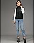 KOTTY Black Nylon Solid Women Pufferjacket