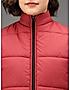 KOTTY Maroon Nylon Solid Women Pufferjacket