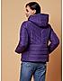 KOTTY Purple Solid Nylon Women Winter Padded Jacket