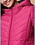 KOTTY Pink Solid Nylon Women Winter Padded Jacket