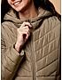 KOTTY Grey Solid Nylon Women Winter Padded Jacket