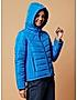 KOTTY Blue Solid Nylon Women Winter Padded Jacket