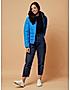 KOTTY Blue Solid Nylon Women Winter Padded Jacket