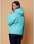 KOTTY Blue Solid Nylon Women Winter Padded Jacket