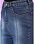 KOTTY Womens Jean Straight Fit High-Rise Highly Distressed Light Fade Stretchable Cargo Jeans