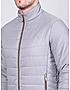 KOTTY Mens Solid Nylon Light Grey Puffer Jacket