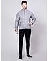 KOTTY Mens Solid Nylon Light Grey Puffer Jacket