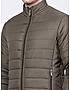 KOTTY Mens Solid Nylon Olive Green Puffer Jacket