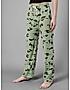 KOTTY Green Cotton Blend Printed Sleepwear Women Pyjama