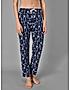 KOTTY Blue Cotton Printed Women Pyjama