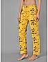 KOTTY Yellow Cotton Printed Women Pyjama