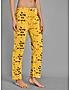 KOTTY Yellow Cotton Printed Women Pyjama