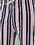 KOTTY Blue Cotton Striped Women Pyjama