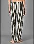 KOTTY Yellow Cotton Striped Women Pyjama