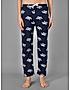 KOTTY Blue Cotton Printed Women Pyjama