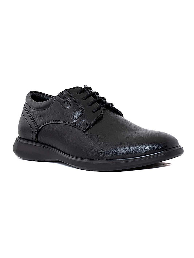 British Walkers Black Leather Formal Derby Shoe for Men (3592526)