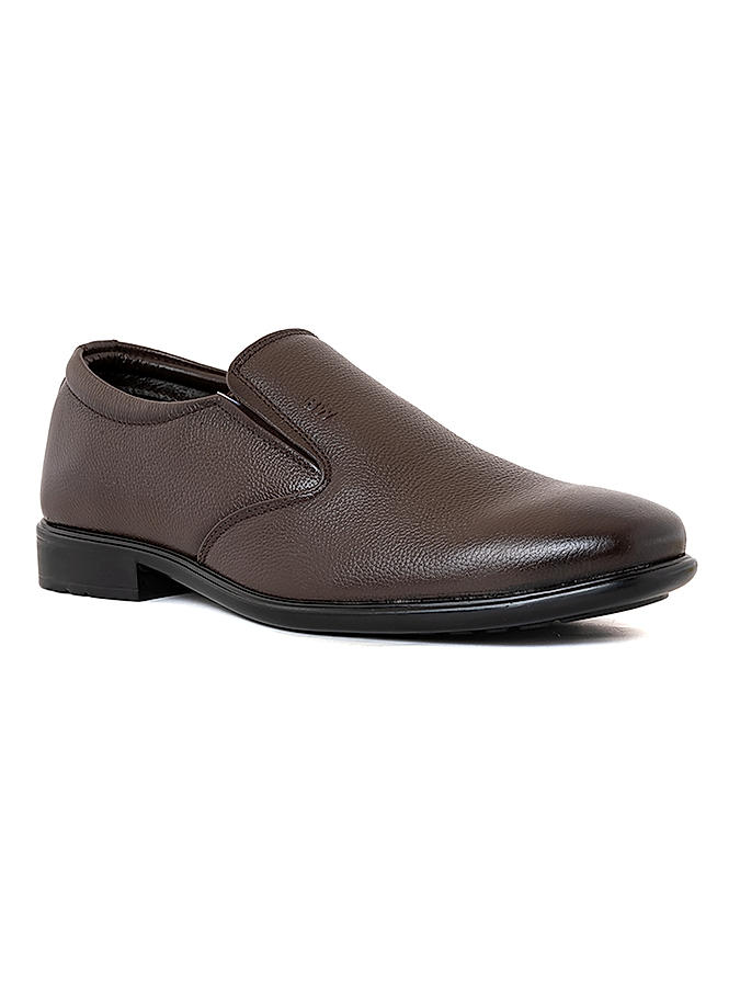 British Walkers Brown Leather Formal Slip On Shoe for Men (5406944)