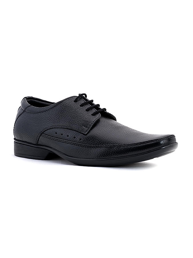 British Walkers Black Leather Formal Derby Shoe for Men (3590186)