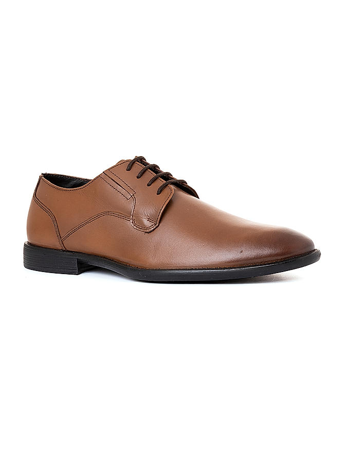 British Walkers Brown Leather Formal Derby Shoe for Men (1915134)