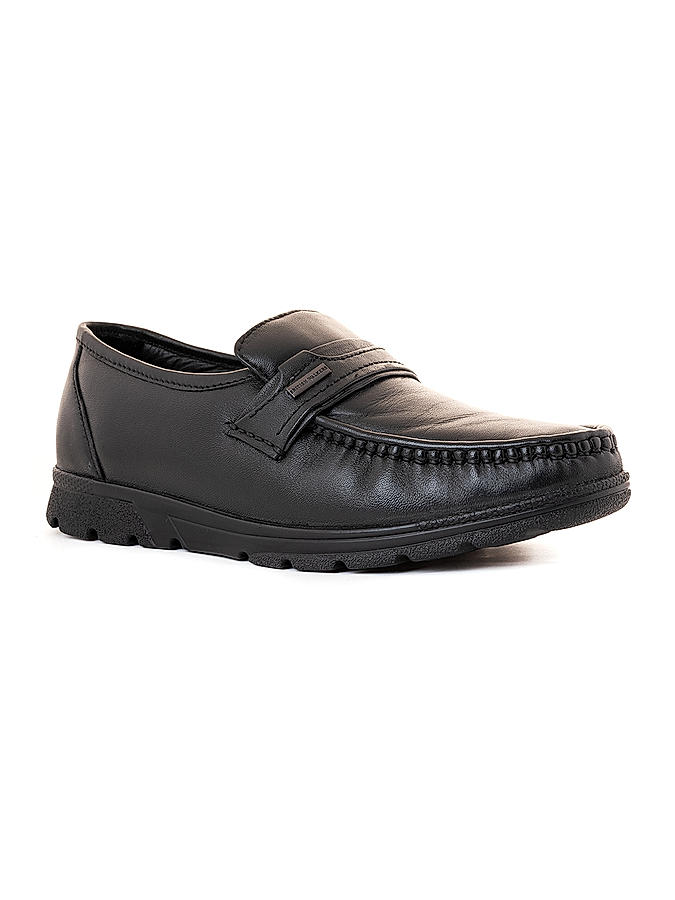 British Walkers Black Leather Formal Slip On Shoe for Men (1915156)