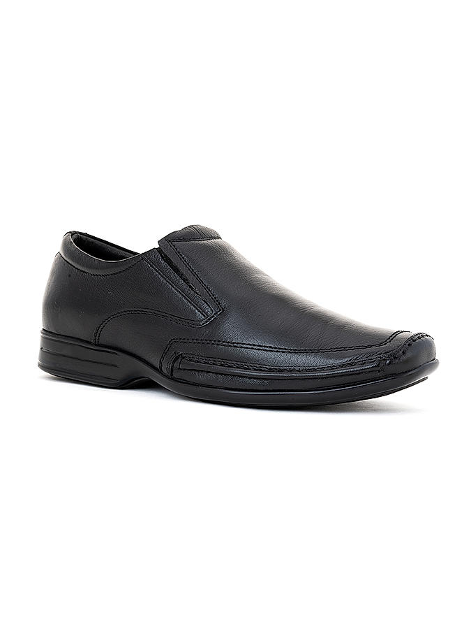 British Walkers Black Leather Formal Slip On Shoe for Men (3590216)