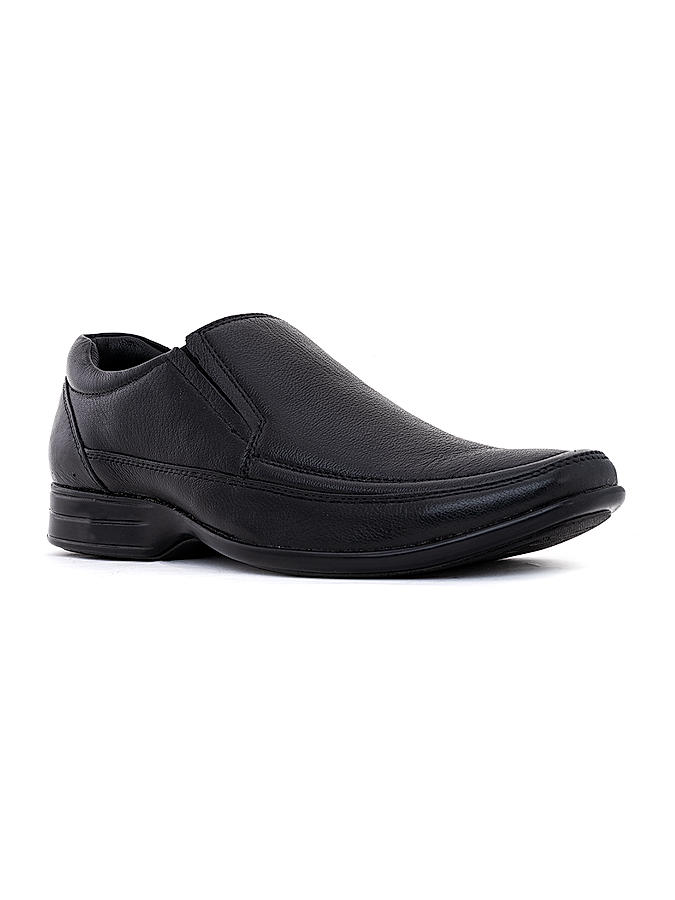 British Walkers Black Leather Formal Slip On Shoe for Men (3592376)