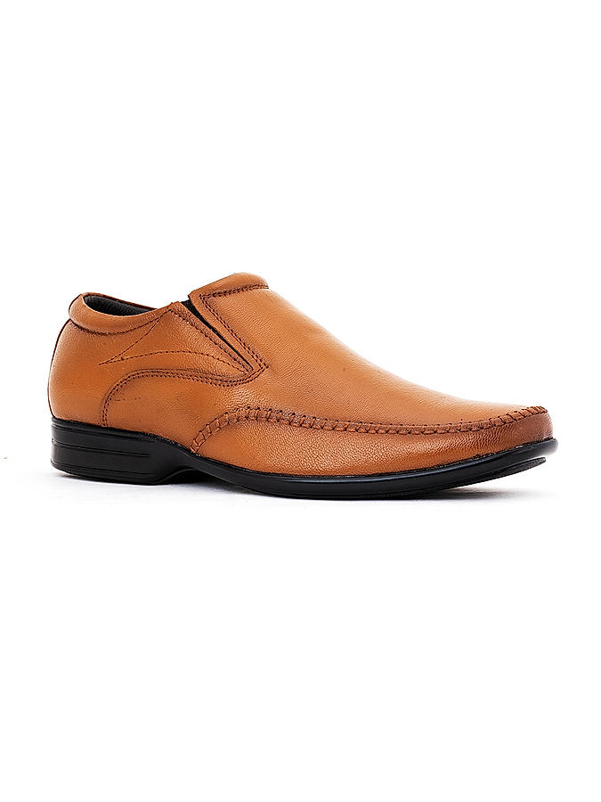 British Walkers Brown Leather Formal Slip On Shoe for Men (3592383)