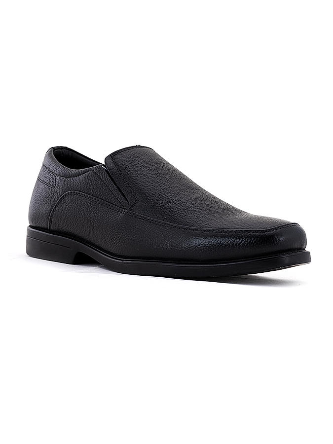 British Walkers Black Leather Formal Slip On Shoe for Men (4832656)