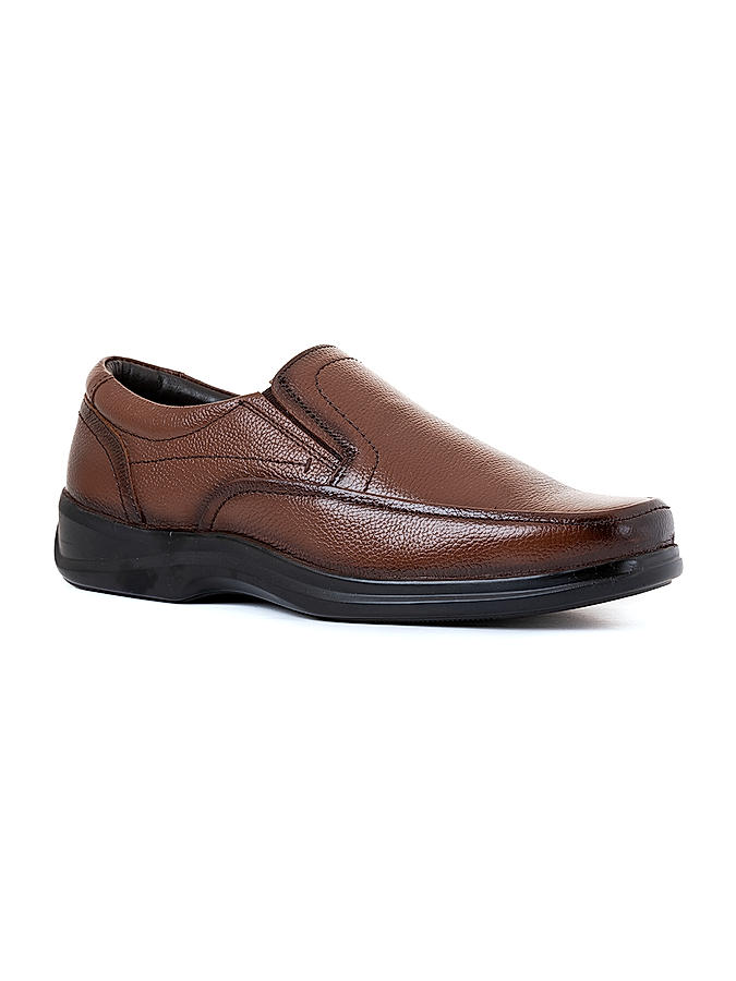 British Walkers Brown Leather Formal Slip On Shoe for Men (5053114)