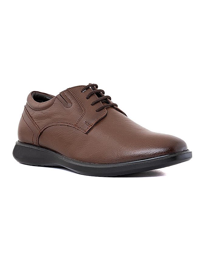 British Walkers Brown Leather Formal Derby Shoe for Men (3592524)