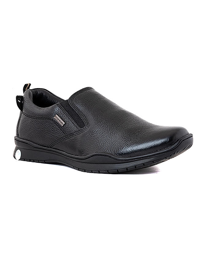 British Walkers Black Leather Formal Slip On Shoe for Men (3592546)