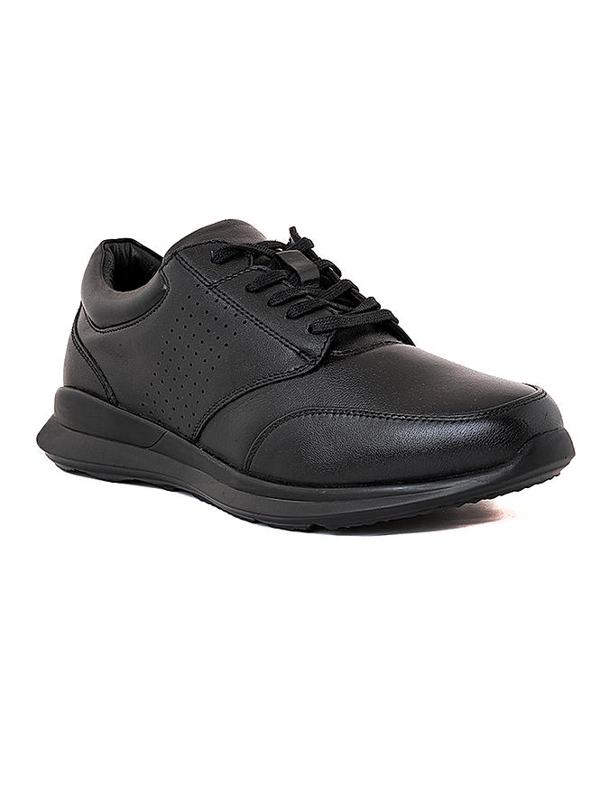 British Walkers Black Leather Formal Derby Shoe for Men (3592556)