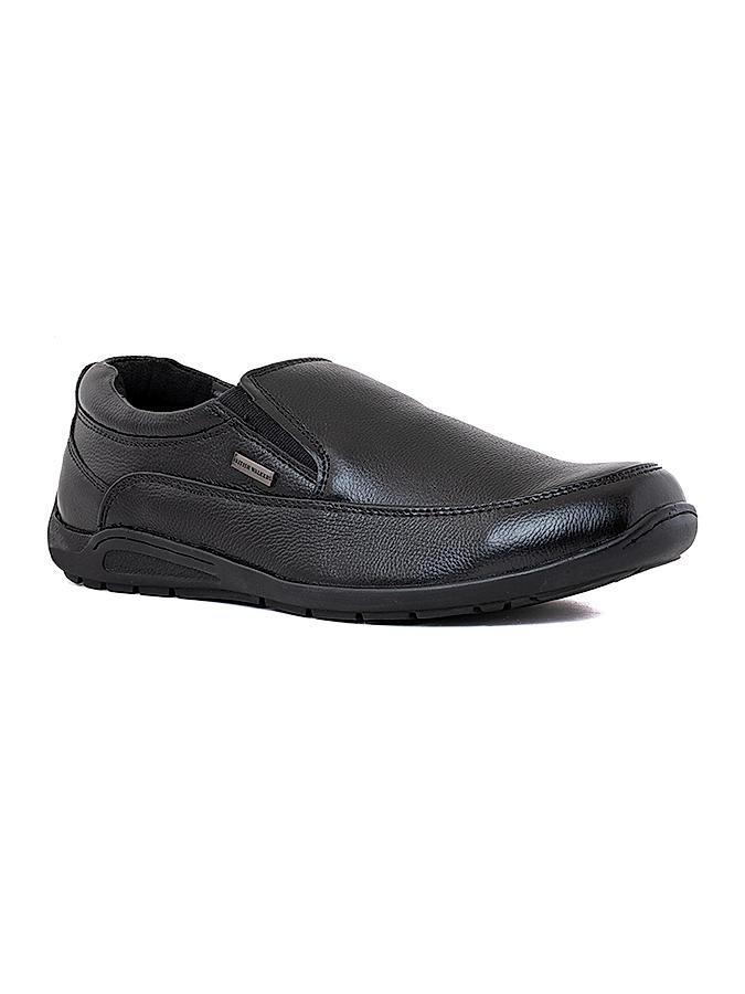 British Walkers Black Leather Formal Slip On Shoe for Men (5053236)