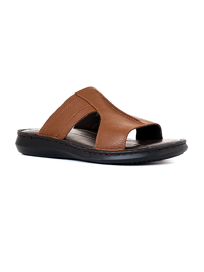 British Walkers Brown Leather Mule Slip On Sandal for Men (6550274)